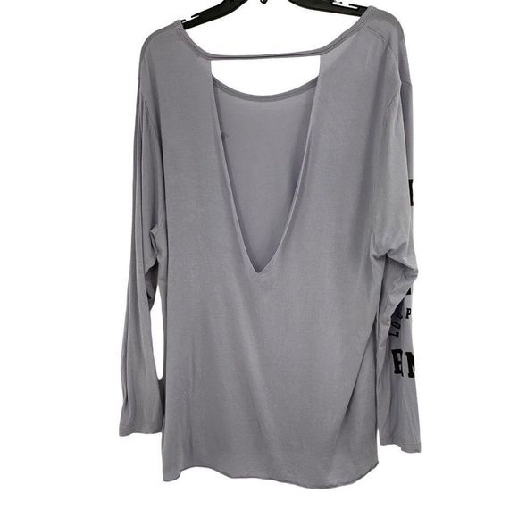 Pink super soft Size L T-shirt cut out black dog logo Womens 1911 Long Sleeve - Picture 5 of 9